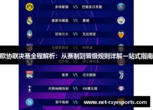 欧协联决赛全程解析:从赛制到晋级规则详解一站式指南 欧协联决赛全程解析:从赛制到晋级规则详解一站式指南